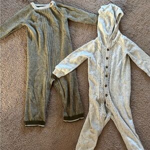 Cat & Jack Baby Sweater Onesies in Green and Cream